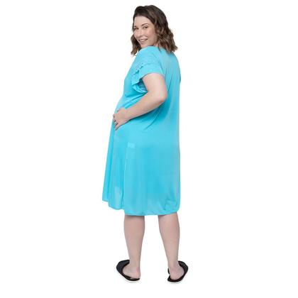 Imagem de Camisola Saída Maternidade com Renda e Robe Amamentação