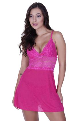 Imagem de Camisola sem Bojo com Calcinha Tule Transparente - c4 CAMISOLA JOANA