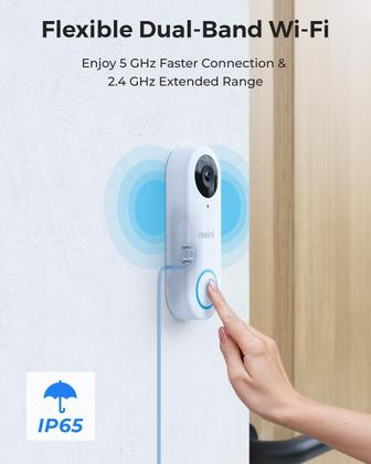 Imagem de Campainha de vídeo REOLINK 2K WiFi com carrilhão, à prova d'água