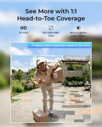 Imagem de Campainha de vídeo REOLINK + Home Hub 2K com bateria Wi-Fi/com fio