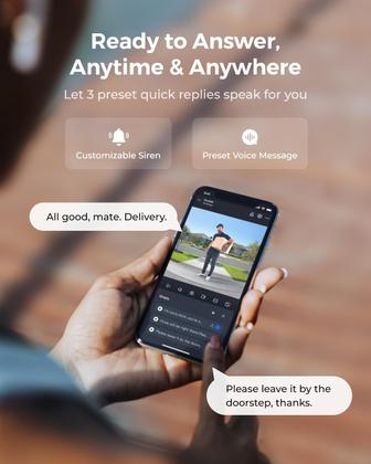 Imagem de Campainha de vídeo REOLINK + Home Hub 2K com bateria Wi-Fi/com fio