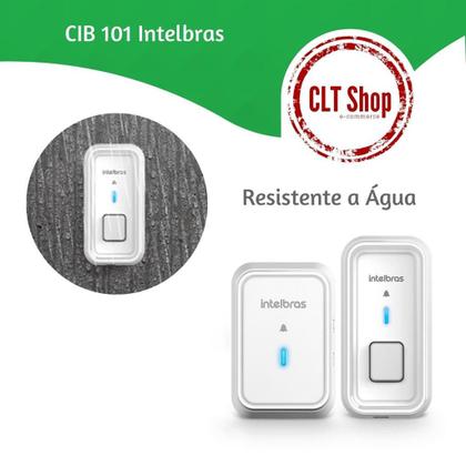Imagem de Campainha sem fio CIB 101 Intelbras para atender 2 entradas
