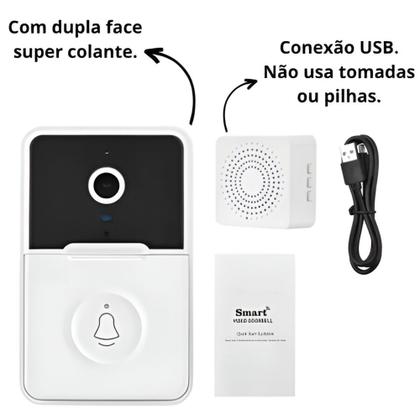 Imagem de Campainha sem fio com visao noturna Camera Wifi vídeo porteiro Inteligente Comunicação bi-direcional
