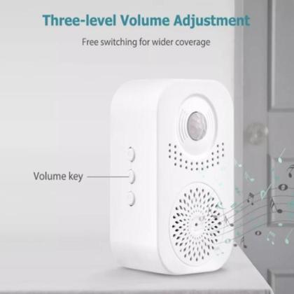 Imagem de Campanha eletronica sensor presenca infravermelho com aviso sonoro gravador alerta inteligente detector movimento