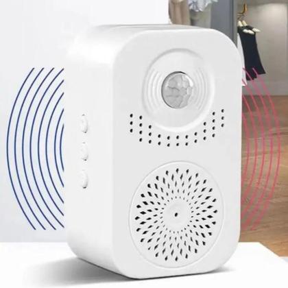 Imagem de Campanha eletronica sensor presenca infravermelho com aviso sonoro gravador alerta inteligente detector movimento