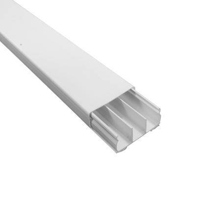 Imagem de Canaleta De PVC Com Divisoria 40 x 16 x 2000mm Branca Com Fita Dupla Face - ILUMI 62092df