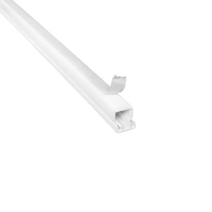 Imagem de Canaleta de PVC Reforçada 10 x 10 x 2000 mm (1x1x200cm) Branca com Fita Dupla Face (Ref.: 620913DF)