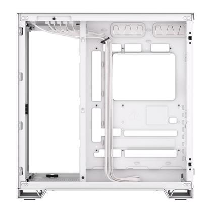 Imagem de CANCELADO UTILIZAR O CF 535155 Gabinete Gamer Corsair iCUE LINK 6500X RGB, Mid-Tower, Lateral em Vidro, 3x FAN RX120 RGB incluídas, Branco - CC-9...