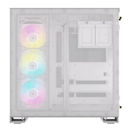 Imagem de CANCELADO UTILIZAR O CF 535155 Gabinete Gamer Corsair iCUE LINK 6500X RGB, Mid-Tower, Lateral em Vidro, 3x FAN RX120 RGB incluídas, Branco - CC-9...