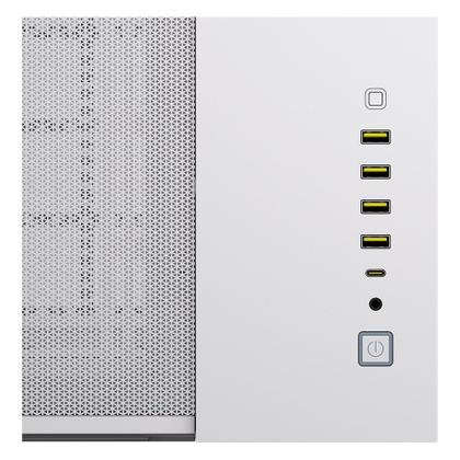 Imagem de CANCELADO UTILIZAR O CF 535155 Gabinete Gamer Corsair iCUE LINK 6500X RGB, Mid-Tower, Lateral em Vidro, 3x FAN RX120 RGB incluídas, Branco - CC-9...