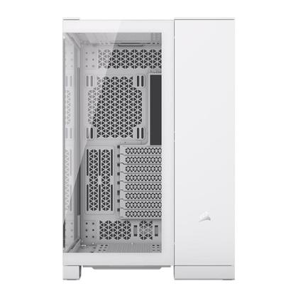 Imagem de CANCELADO UTILIZAR O CF 535155 Gabinete Gamer Corsair iCUE LINK 6500X RGB, Mid-Tower, Lateral em Vidro, 3x FAN RX120 RGB incluídas, Branco - CC-9...
