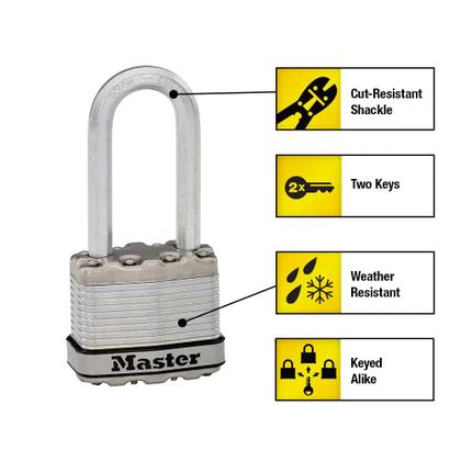 Imagem de Candado Master Lock M1XTRILH Magnum de Alta Resistencia Paquete de 3