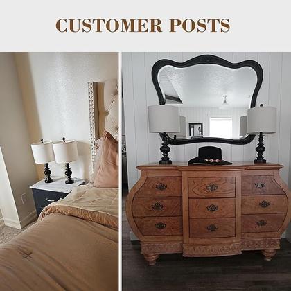 Imagem de Candeeiro de mesa BOBOMOMO 20" Retro Vintage, conjunto de 2