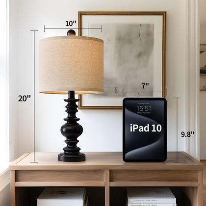 Imagem de Candeeiro de mesa BOBOMOMO 20" Retro Vintage, conjunto de 2