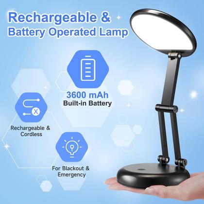 Imagem de Candeeiro de mesa One Fire Recarregável 3600mAh Dobrável Sem Fio
