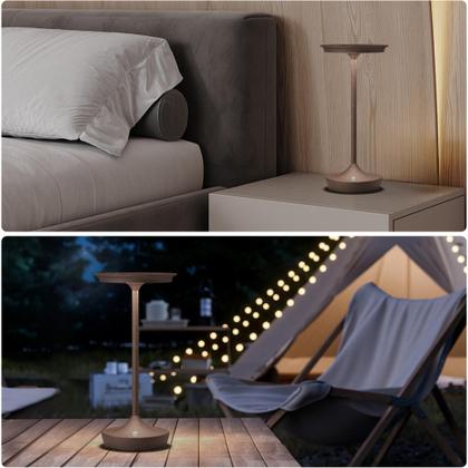 Imagem de Candeeiros de mesa recarregáveis sem fio YHT 6000mAh, pacote com 2 unidades Rust