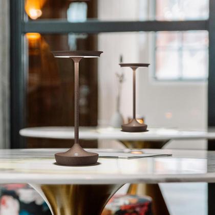 Imagem de Candeeiros de mesa recarregáveis sem fio YHT 6000mAh, pacote com 2 unidades Rust