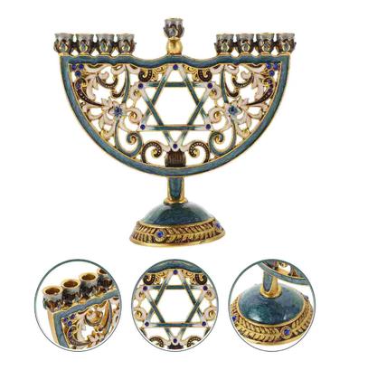 Imagem de Candelabro 9 Velas Menorá Hanukkah Chanukiá De Israel