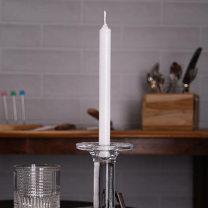 Imagem de Candelabro Castiçal Porta Velas de Vidro 9x18,5cm 61730