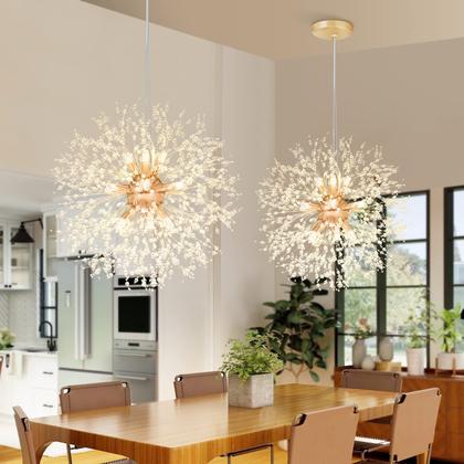 Imagem de Candelabro SineRise Modern Crystal Firework Dandelion 9-Light