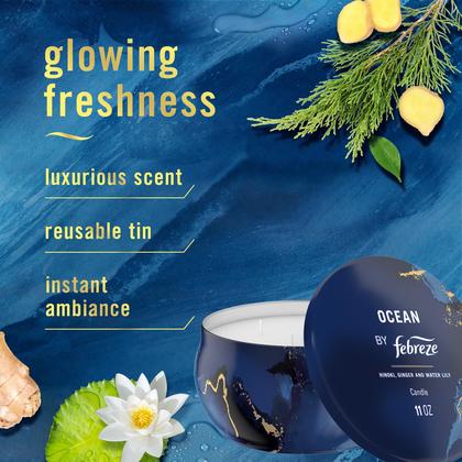 Imagem de Candle Febreze Ocean Scent 325 ml, 4 mechas, 1 pacote