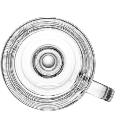 Imagem de Caneca 250ml Avulsa Para Cappuccino e Café De Vidro Com Pé e Alça