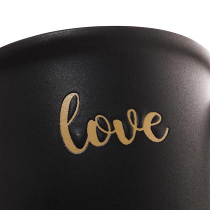 Imagem de Caneca 28542 Love Preto Matt Rosa 380ml Rojemac