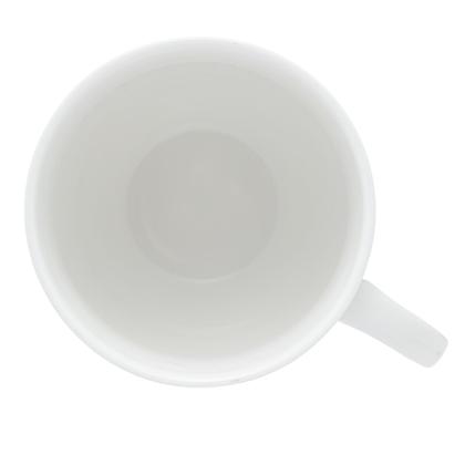 Imagem de Caneca 350ml de porcelana com tampa e infusor Birds Branco Wolff - 17420