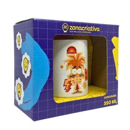 Imagem de Caneca 350mL Divertidamente Original Disney  Zona Criativa  Linha Pop Xícara Em Cerâmica