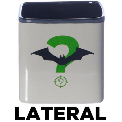Imagem de Caneca Batman Charada 3D Cubo Quadrada Cerâmica Oficial DC - Zona Criativa