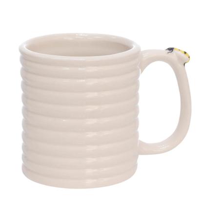 Imagem de Caneca Bee Branca em Porcelana 300ml Hauskraft