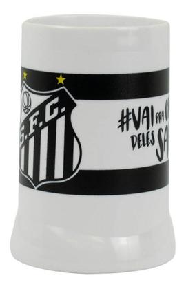 Imagem de Caneca Branca Gel Isolante Térmico 400ml  Santos