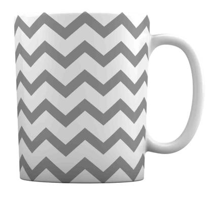 Imagem de Caneca Branca Personalizada Chevron Dinda Madrinha