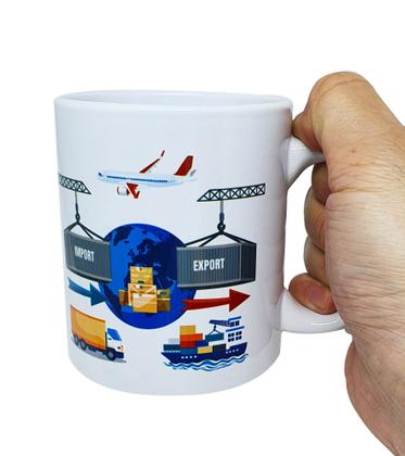 Imagem de Caneca Branca Personalizada Comércio Exterior Comex