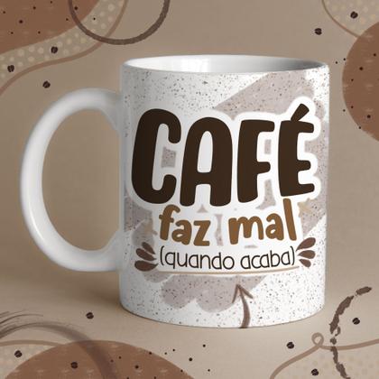 Imagem de Caneca Café com Flork  Porcelana Premium, Estampa Engraçada