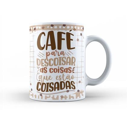 Imagem de Caneca Cerâmica Branca Flork Café 325ml