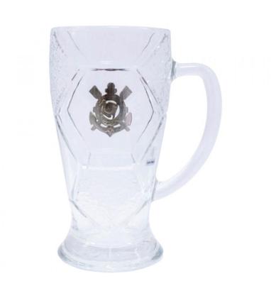Imagem de Caneca Chopp Vidro Bola Futebol 630ml Timão - Corinthians