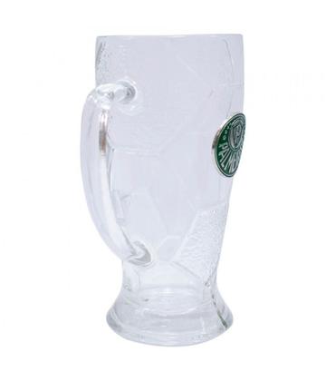 Imagem de Caneca Chopp Vidro Bola Futebol 630ml Verdão  Palmeiras