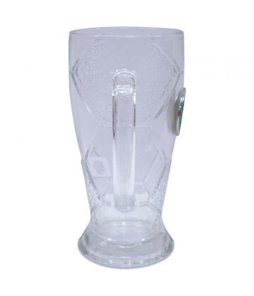 Imagem de Caneca Chopp Vidro Bola Futebol 630ml Verdão  Palmeiras