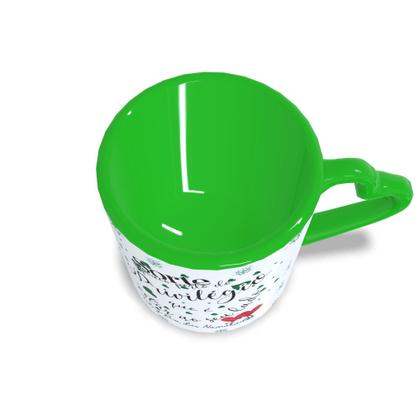 Imagem de Caneca Com Alça de Coração Sorte no Jogo e no Amor Também - Times de Futebol