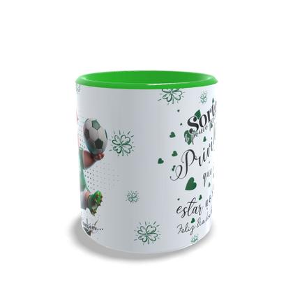 Imagem de Caneca Com Alça de Coração Sorte no Jogo e no Amor Também - Times de Futebol