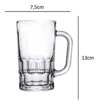 Imagem de Caneca Copo de Vidro Chopp Cerveja 360ml Festas Bares Lazer