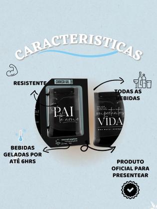 Imagem de Caneca Copo Gel 300Ml Isolante Térmico Gelado Chopp Cerveja