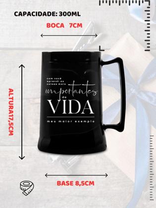 Imagem de Caneca Copo Gel 300Ml Isolante Térmico Gelado Chopp Cerveja