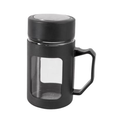 Imagem de Caneca Copo Hermético com Tampa Preto Vedado Vidro