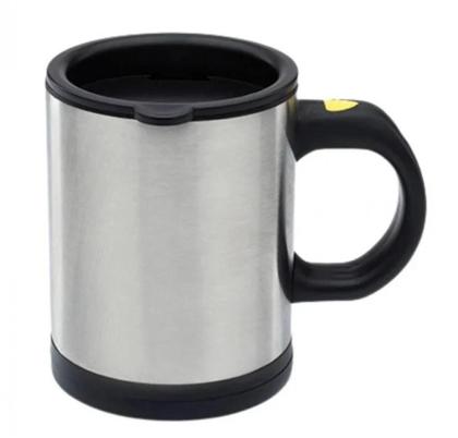 Imagem de Caneca Copo Mixer De Inox Com Tampa 380 Ml Lyor