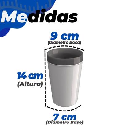 Imagem de Caneca Copo Térmico Plástico 350 Ml Café Chá Suco Cerveja Bebida Chopp