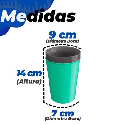 Imagem de Caneca Copo Térmico Plástico 350 Ml Café Chá Suco Cerveja Bebida Chopp