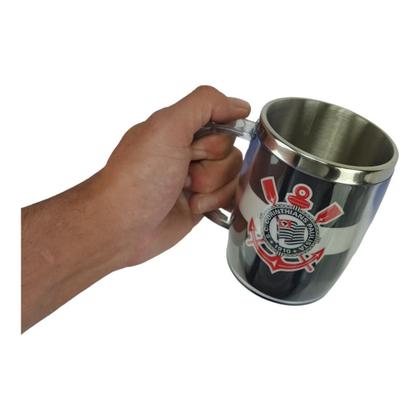 Imagem de Caneca Corinthians Térmica Tampa Todo Poderoso Timão 450mL