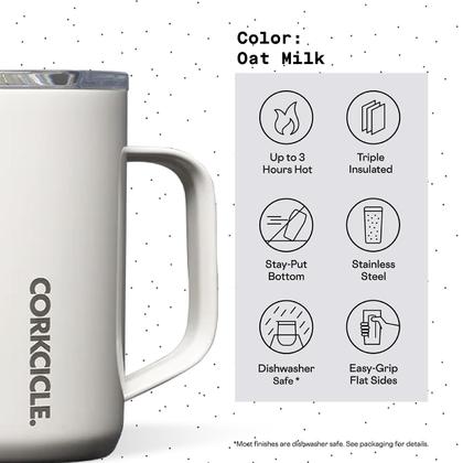 Imagem de Caneca de café Corkcicle com isolamento triplo com tampa e alça 470mL